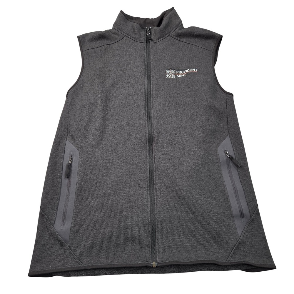 Arcteryx Covert Vest Mens XL Gray Fleece Full Zip Provident Arms Logo Layering